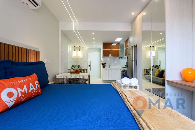 Studio em Copacabana a 500 m da Praia | BL 162/703